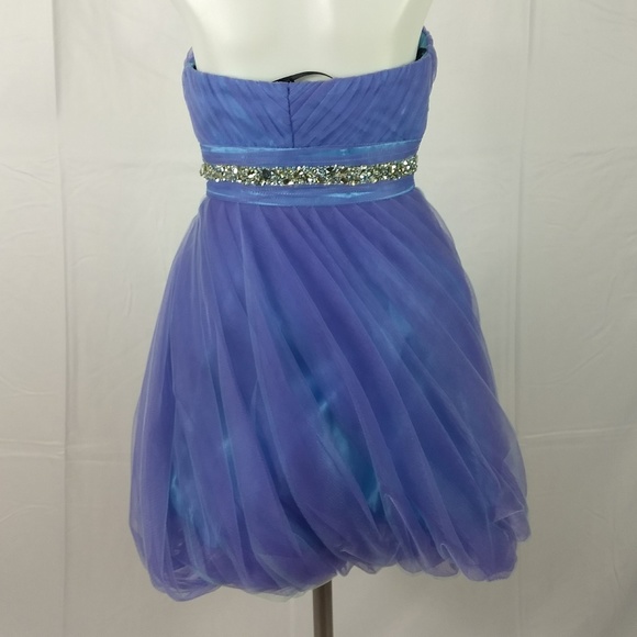 Alyce B'dazzle Size 2 Strapless Cocktail Dress New - Picture 7 of 8